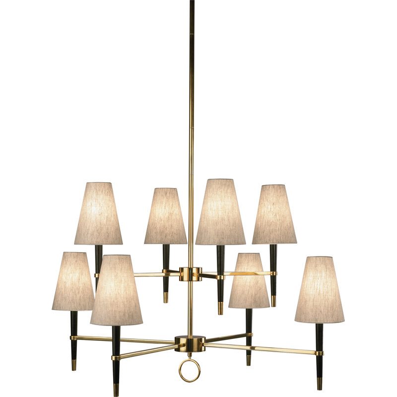 Ventana 8 - Light Chandelier, Abstract, Polished Nickel