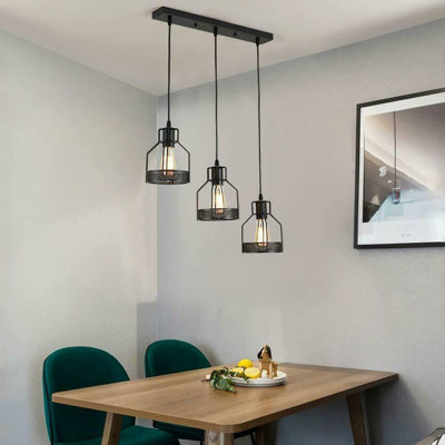 Bushong 3 - Light Black Kitchen Island Pendant