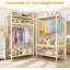 115.57cm Rolling Clothing Rack