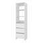 Placard Erie, 3 tiroirs, 3 tablettes, blanc