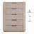 Henry 5-Drawer Reeded Chest-866745491