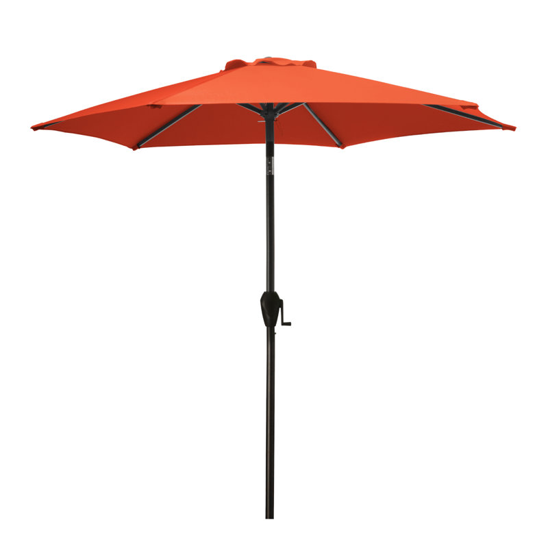 Parasol de marché à 2 niveaux 132 po Beka, L 90 po x P 90 po, Orange