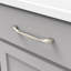 Poignée à poignée Twist Collection - Poignée d'armoire de 6 5/16 po nickel satiné - Quincaillerie transitionnelle pour tiroirs et armoires-98154883-116182125