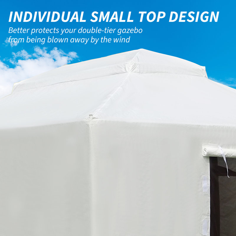 Universal Gazebo Side Wall Cover 14' W x 10' D