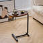 Brown Small Table For Living Room - Versatile Table, End Bedside With Slide Function Side Home Room, Bedroom Use
