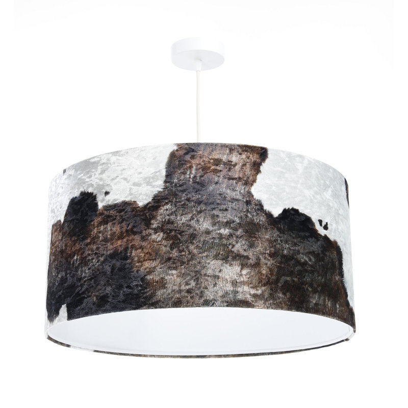 Reza 1 - Light Yes Drum Pendant, 107cm H x 25cm W x 50cm D