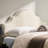 Headboard For Queen & Full Sized Beds, , Gracefully Arched Silhouette, Studded Border, Adjustable Legs Comfort And Style - Upholstery With Feet
