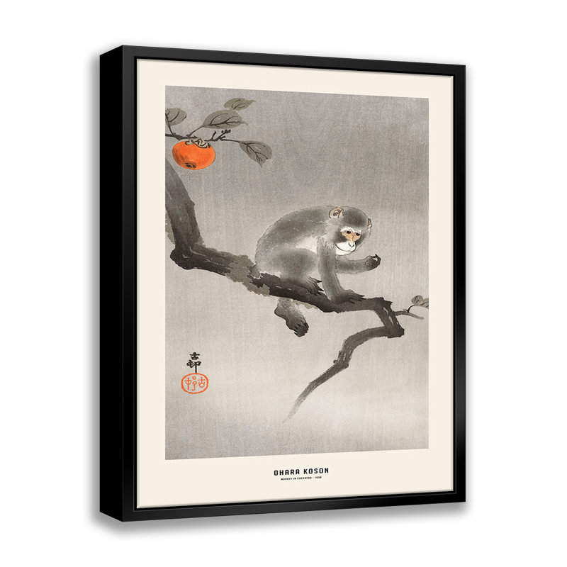 Ohara Koson - Monkey In Cockatoo par Stanley Print House - sur, H 20 po x l 16 po x P 2 po