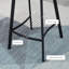 Upholstered Counter Stool with Metal Frame-409305866