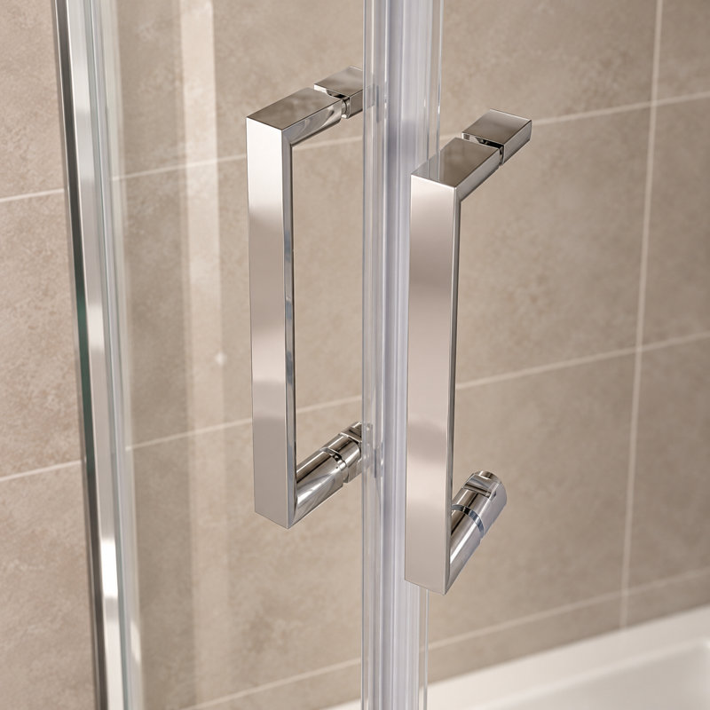 Feora Semi-Frameless Shower Enclosure, 1200mm W x 800mm D