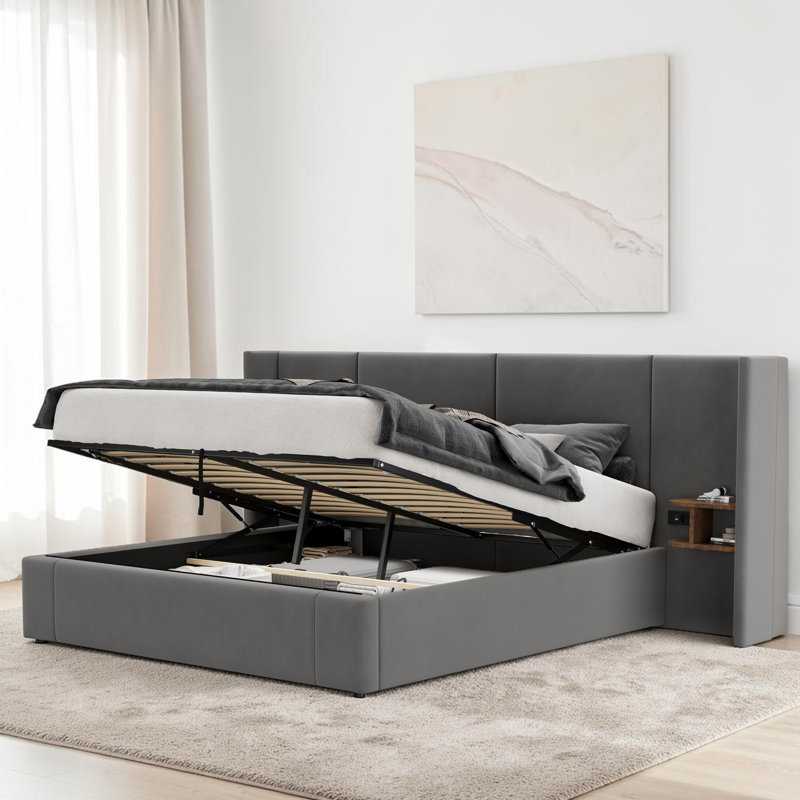 Upholstered Ottoman Storage Bed