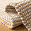 Tapis ivoire / jaune en laine tissé à la main Ardonia-693246096