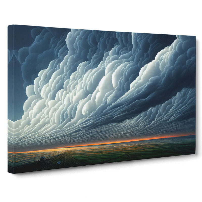 Stormy Cloud View Vol.4 - Wrapped Canvas Graphic Art