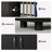  75" Extra Tall Pantry Cabinet with Adjustable Shelves and Drawer-Black-134772701