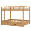 Bunk Bed With Ladder And Trundle-1071295167