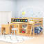 Twin Size Low Loft Bed with Desk & Storage-2089206137