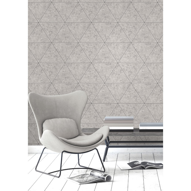 Rouleau de papier peint à triangles l 33 pi x p 20,5 po Smithy