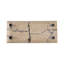 Sagebrook Home 18" Gorda Crackle Travertine Tray