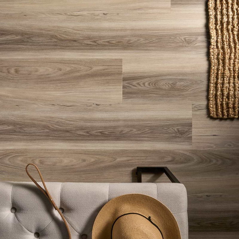 Montrel 9 In. X 60 In. Matte Luxury Vinyl Floor Tile (37.5 Sq. Ft. / Case), Medium Brown