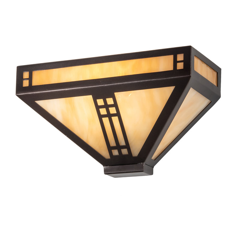 Applique murale 1 lumière Prairie Loft, Bronze acajou