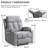 Aoi 33.07"W Friendly Fabric Upholstered Manual Mssage Heating Recliner with Dual Cup Holders (Set of 2)-101474237