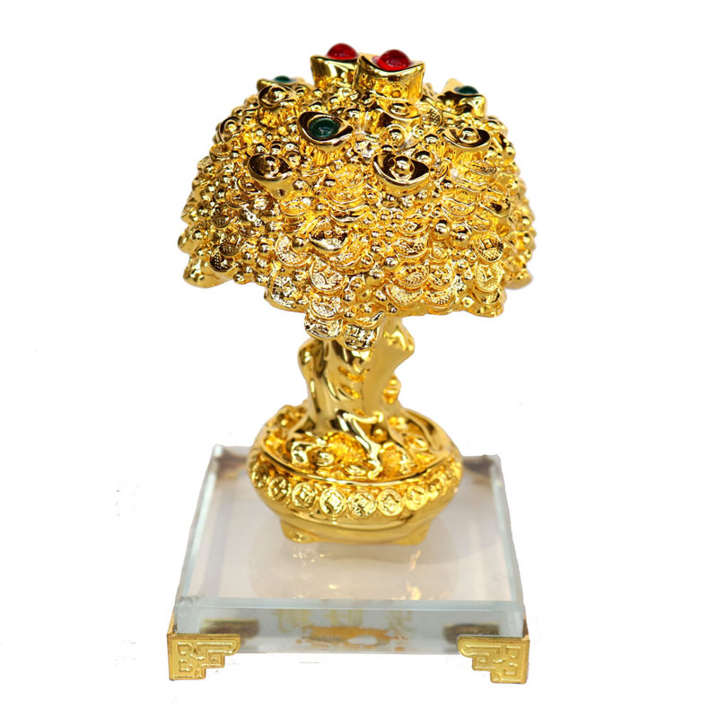 Arbre d'argent avec sculpture bijoux