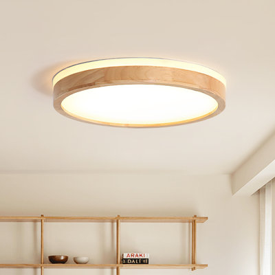 Daedalus 1-Light 50cm Contemporary Dimmable Round LED Flush Mount Lamp