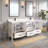 Anand 72'' Double Bathroom Vanity with Quartz Top-254775590