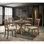Ensemble de salle à manger pour 4 personnes Ebbert, plateau de table rond, ensemble de salle à manger, ensemble de salle à manger