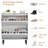 Slim Shoe Storage Cabinet with 2 Flip-Down Drawers, Adjustable Shelves & Wooden Handle, Entryway Organizer with Anti-Tip Kit, White-18337236-18337259