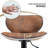 PU Leather Upholstered Swivel Bar Stools, Adjustable Counter Height Barstools Chairs with Footrest-203640842