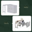 Lit simple escamotable avec commode à hauteur réglable, commode escamotable avec coussin pliable pour chambre d'amis, petit espace-1267101582