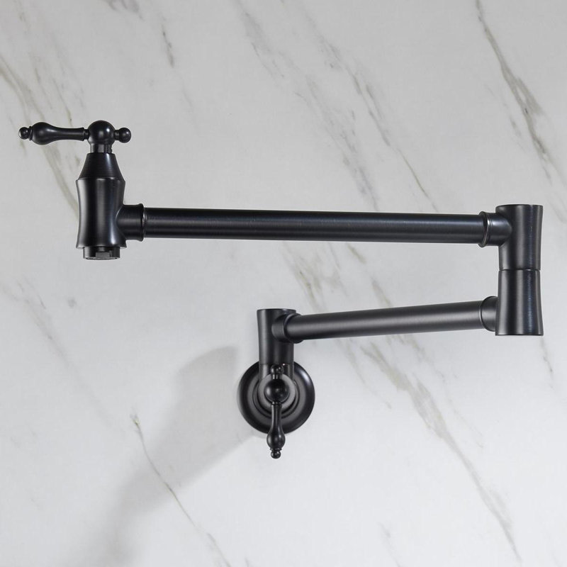 KISRAIS Kitchen Faucet, Matte Black