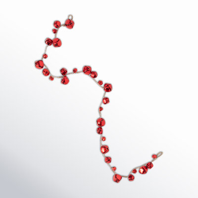 Guirlande 48 "Christmas Mixed Red Jingle Bell, rouge