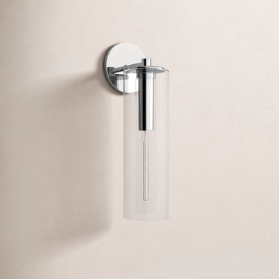 Adreille Single Light Glass Dimmable Armed Sconce