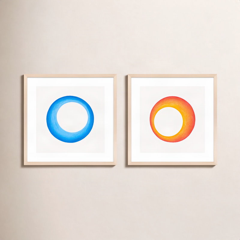 Torus Print by Katy Montica, 16" H x 16" W x 1.25" D , Brown