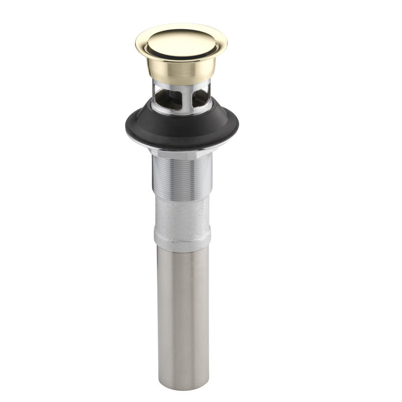 Pop-Up Bathroom Sink Drain, Vibrant French Gold, Yes