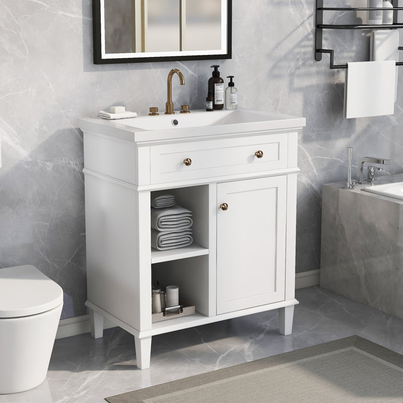 Ensemble de meuble-lavabo simple 30 po avec plateau Rieko