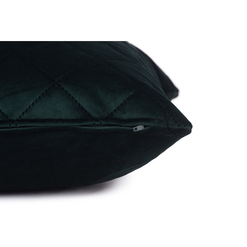 Geometric Square Cushion Cover, Green