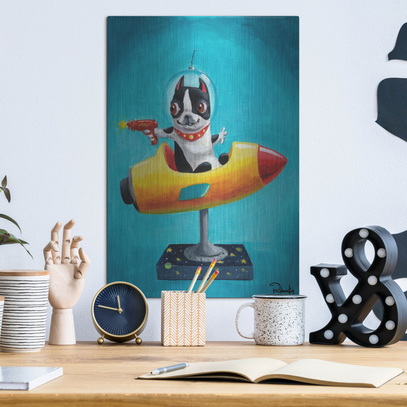 " Rocket Blue " by Brian Rubenacker, 16" H x 12" W