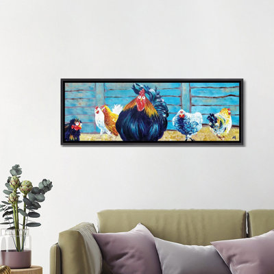 « Cocksure » par Kim Haskins-vue panoramique, reproduction d’art sur toile