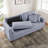 79’’ Upholstered Sofa  Couch With 2 Pillows-1682850470