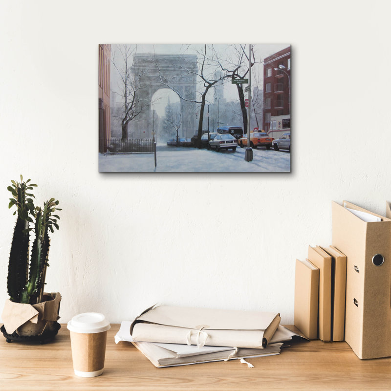 " Washington Square " by Diane Romanello, 12" H x 18" W x 0.75" D