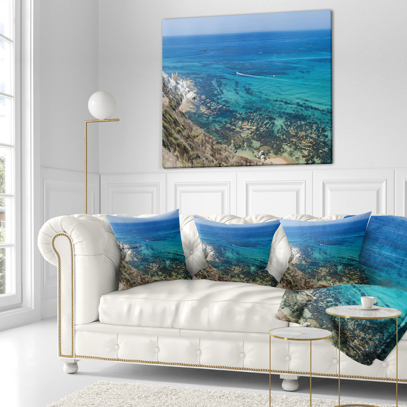 Coussin Agrigento en Sicile, Italie, 16 po x 1 po, Coussin décoratif