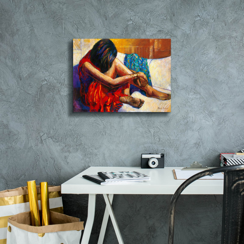 " Repose " by Monica Stewart, 12" H x 16" W x 0.75" D