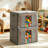 Hokku Designs Fabric Decorative Bin, 2Pack Clothes Storage Bins with Metal Frame Foldable Storage Box Clothes Organizers Storage Containers for Clothes Sheets Blankets Books Toys Gifts and Holiday Decorations-2009591036
