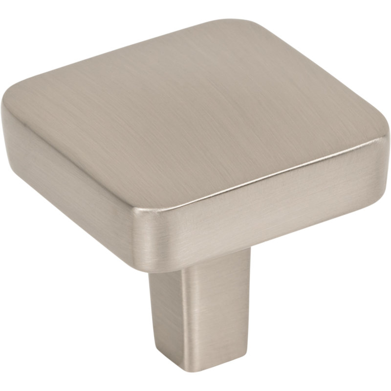 Whitlock Square Knob, Satin Nickel