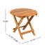 Table d'appoint en bois avec finition, conception pliable, supports de livres et de décor, plantes à essuyer facilement, à essuyer