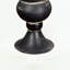 Vase en métal rétro avec finition noire patinée et charme rustique
