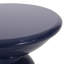 Table de bout S / 2 en métal bleu marine Modern "